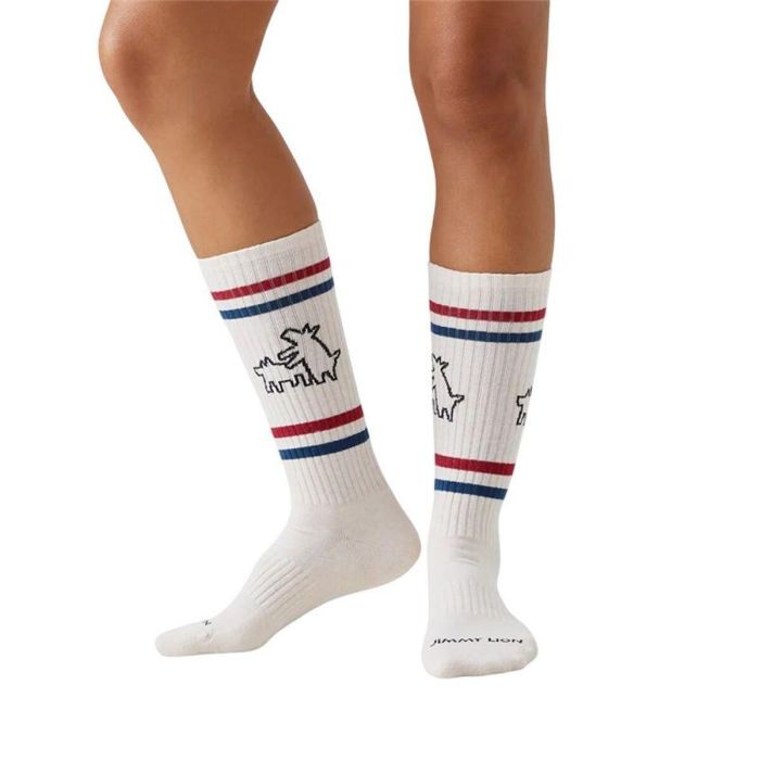 Calcetines Jimmy Lion Athletic Keith Haring Blanco 2
