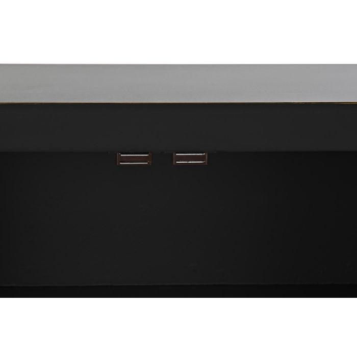 Mueble de TV DKD Home Decor Negro Oriental Blanco Dorado Blanco/Negro Metal Abeto Madera MDF 130 x 26 x 51 cm 7