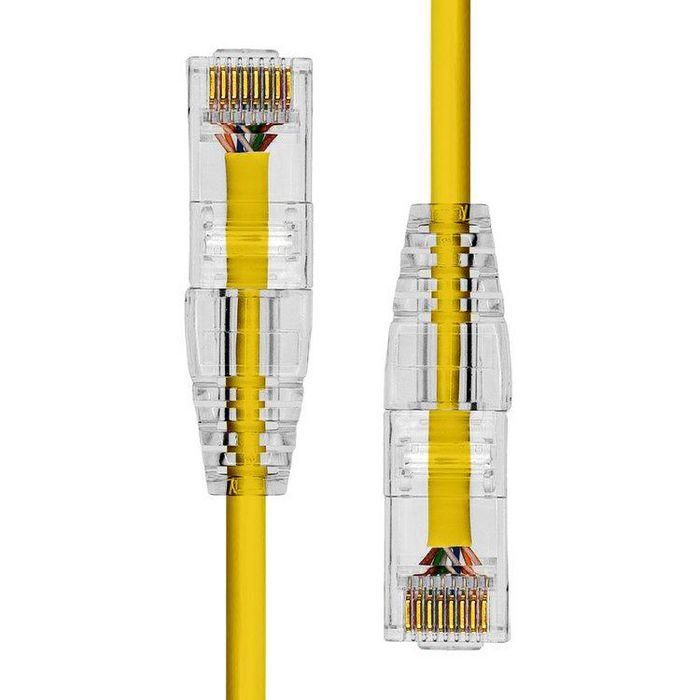 ProXtend Ultra Slim CAT6A U/UTP CU LSZH Ethernet Cable Yellow 3m 1 ProXtend Ultra Slim CAT6A U/UTP CU LSZH Ethernet Cable Yellow 3m 1