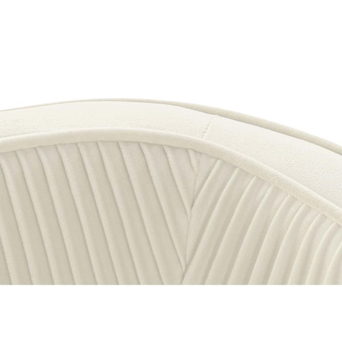 DKD Home Decor Sillón Glam Crema de Poliéster y Metal, Desmontable, Altura Asiento 45 cm, 73 x 70 x 68 cm 3 DKD Home Decor Sillón Glam Crema de Poliéster y Metal, Desmontable, Altura Asiento 45 cm, 73 x 70 x 68 cm 3