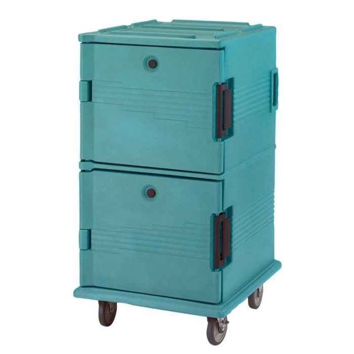 CAMBRO - UPC1600-110 - Carro isotérmico GN de doble compartimento Serie Camcart® - 71,5 x 82 x 135 cm - Azul pizarra