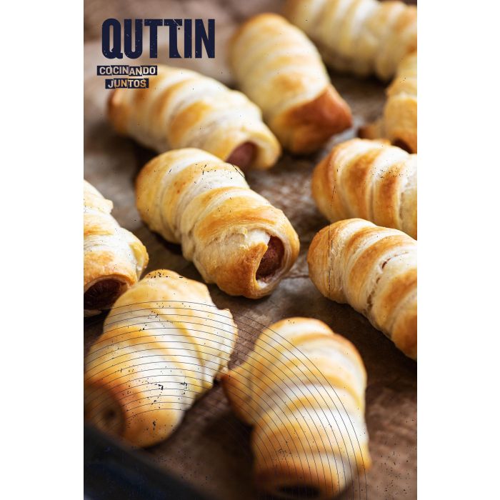 Quttin Rodillo Cortador Croissant con Dimensiones 38 cm Largo x 6,5 cm Ancho (12 Unidades) Quttin Rodillo Cortador Croissant con Dimensiones 38 cm Largo x 6,5 cm Ancho (12 Unidades)