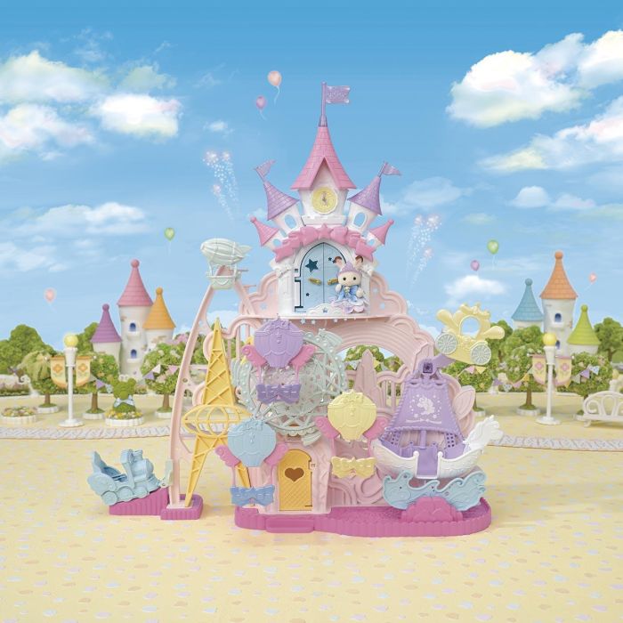 Sylvanian Families 5841 Parque de los Sueños - Castillo con Noria, Barco Vikingo y Tren Mágico, Set de juego infantil para niños +3 años 3 Sylvanian Families 5841 Parque de los Sueños - Castillo con Noria, Barco Vikingo y Tren Mágico, Set de juego infantil para niños +3 años 3