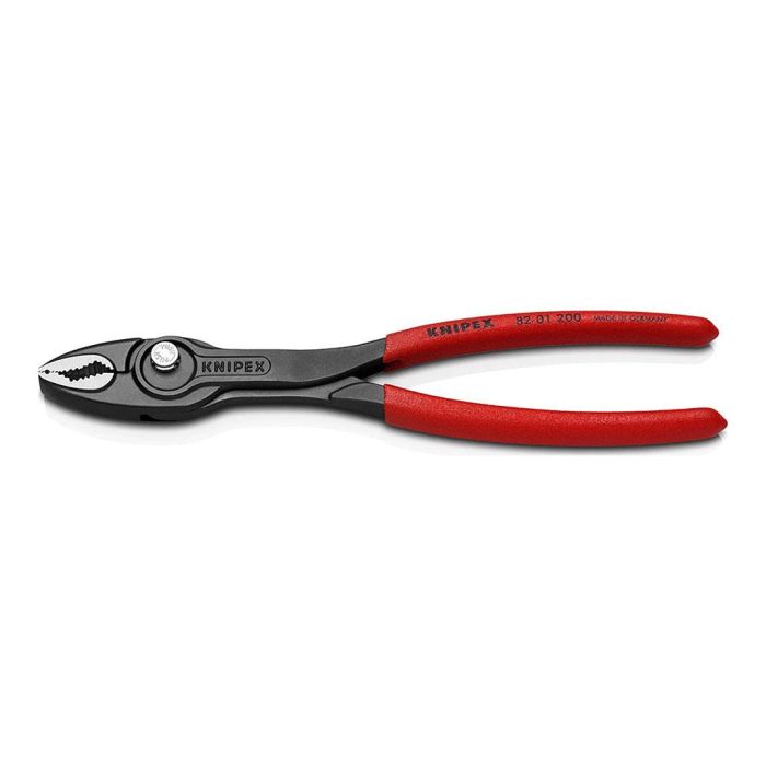 Alicate de agarre twingrip frontal ajustable 200mm knipex 82 01 200