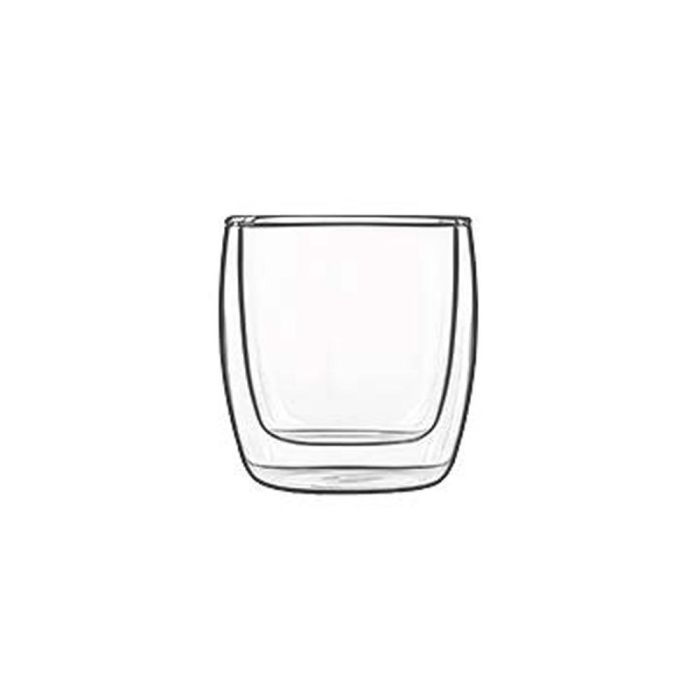 Luigi Bormioli Vaso Térmico Doble Pared Borosilicato Michelangelo 240 ml (2 Unidades) Aptos Microondas y Lavavajillas