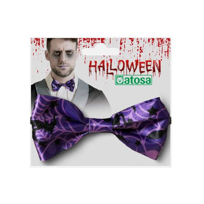 Pajarita Halloween Morado 1