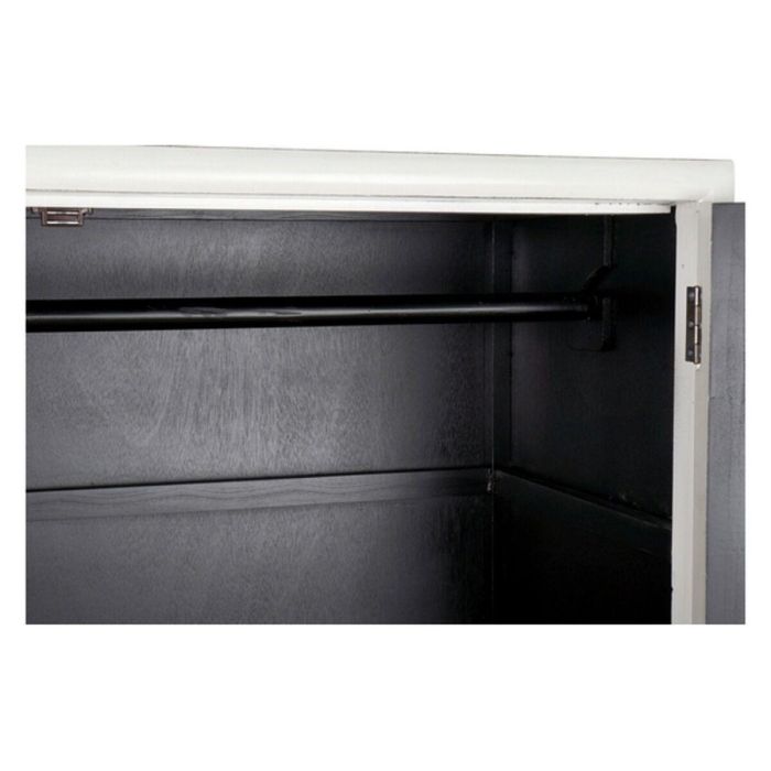 DKD Home Decor Armario Oriental Kamakura Blanco Dorado 120 x 50 x 175 cm Álamo Metal