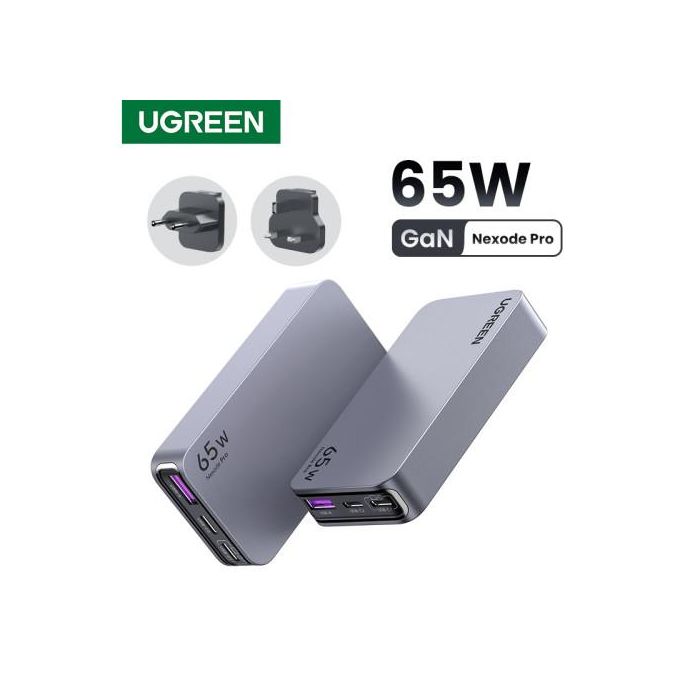 Ugreen UG25356 Nexode Pro Cargador de Viaje Interior 65W GaN