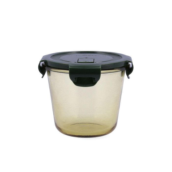 Fiambrera Hermética Bidasoa Infinity Redonda 700 ml Amarillo Vidrio (12 Unidades) 1 Fiambrera Hermética Bidasoa Infinity Redonda 700 ml Amarillo Vidrio (12 Unidades) 1