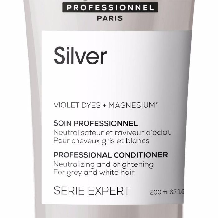 L'Oreal Acondicionador Silver 200ml para Tono Frío en Pelo Blanco o Gris 2 L'Oreal Acondicionador Silver 200ml para Tono Frío en Pelo Blanco o Gris 2