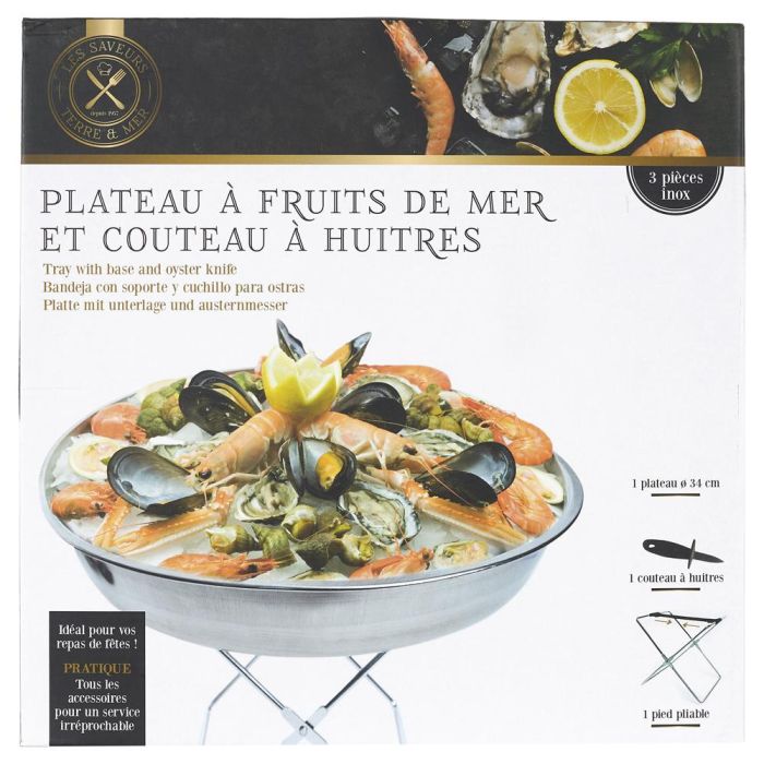 Home Deco Factory Juego 3 Piezas Marisco Inoxidable Table En Fête 1