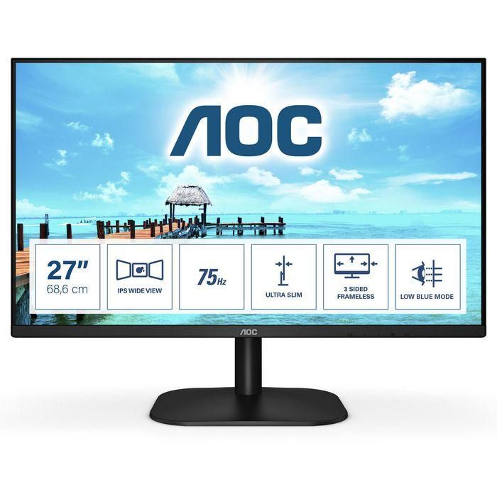 Pantalla de PC - AOC 27B2XH / EU - 27 FHD 75Hz - Panel IPS - 4ms - VGA / HDMI Pantalla de PC - AOC 27B2XH / EU - 27 FHD 75Hz - Panel IPS - 4ms - VGA / HDMI