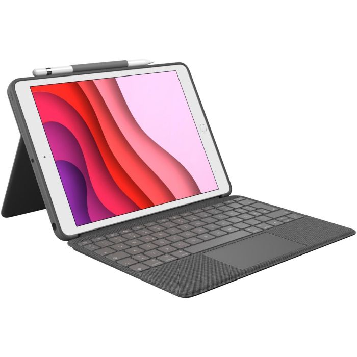 Logitech Combo Touch Teclado con Trackpad para Apple iPad 10.2"-10.5" (7ª/8ª Generación) Gris 4 Logitech Combo Touch Teclado con Trackpad para Apple iPad 10.2"-10.5" (7ª/8ª Generación) Gris 4