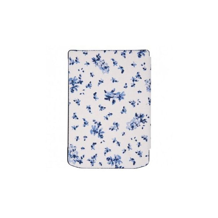 Pocketbook Funda Carcasa Shell Series Verse Plus/Pro para eReader 6 Pulgadas Diseño Patrón Flores Blanco y Azul 5