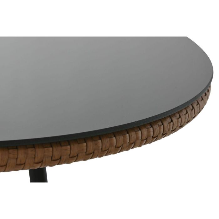 Mesa Bar Terraza Y Jardin DKD Home Decor Marron Negro 60 x 102 x 60 cm Set de 3 6