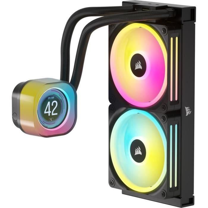 Refrigeración por agua - CORSAIR - iCUE LINK H100i LCD AIO - Radiador de 240 mm - Refrigeración líquida para CPU 3 Refrigeración por agua - CORSAIR - iCUE LINK H100i LCD AIO - Radiador de 240 mm - Refrigeración líquida para CPU 3