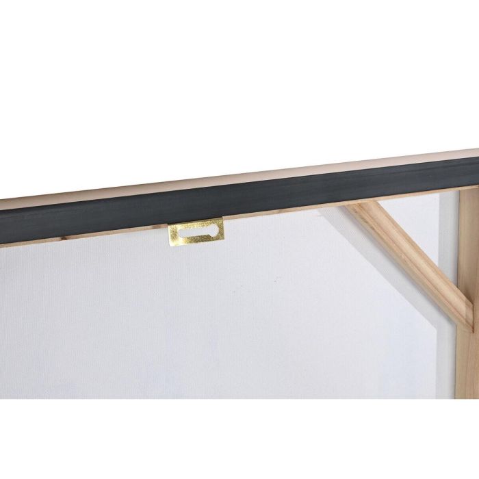 Cuadro Moderno DKD Home Decor Negro Dorado 4.5 x 82 x 62 cm (2 Unidades) 1