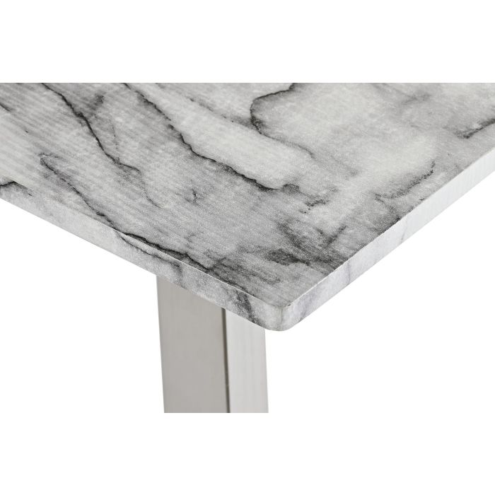 Mesa Centro Moderno DKD Home Decor Blanco Plateado 60 x 44 x 120 cm 4 Mesa Centro Moderno DKD Home Decor Blanco Plateado 60 x 44 x 120 cm 4
