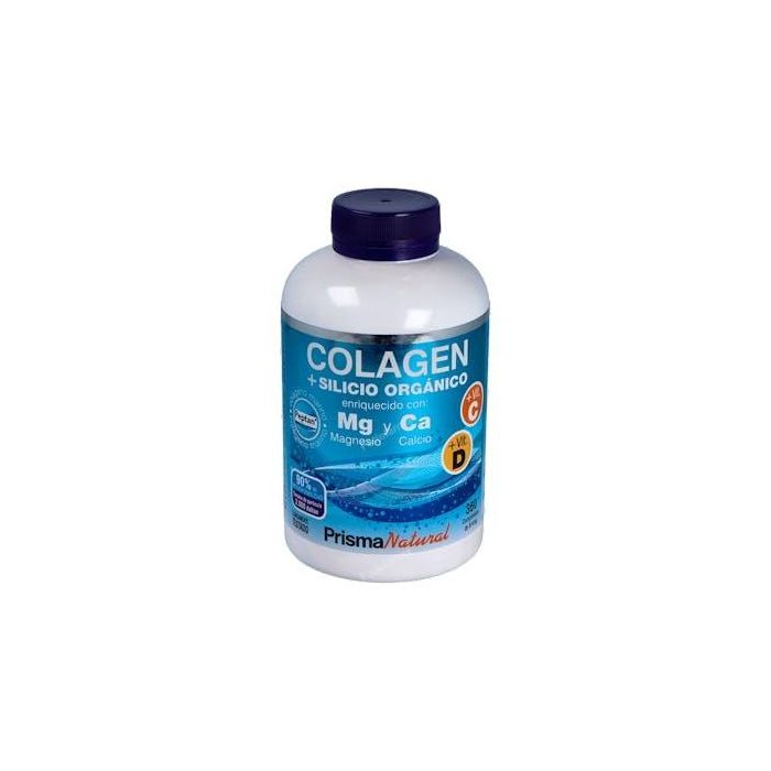 PRISMA NATURAL Colágeno Marino + Silicio Orgánico con Magnesio y Calcio 360 Comprimidos para Músculos y Metabolismo Energético
