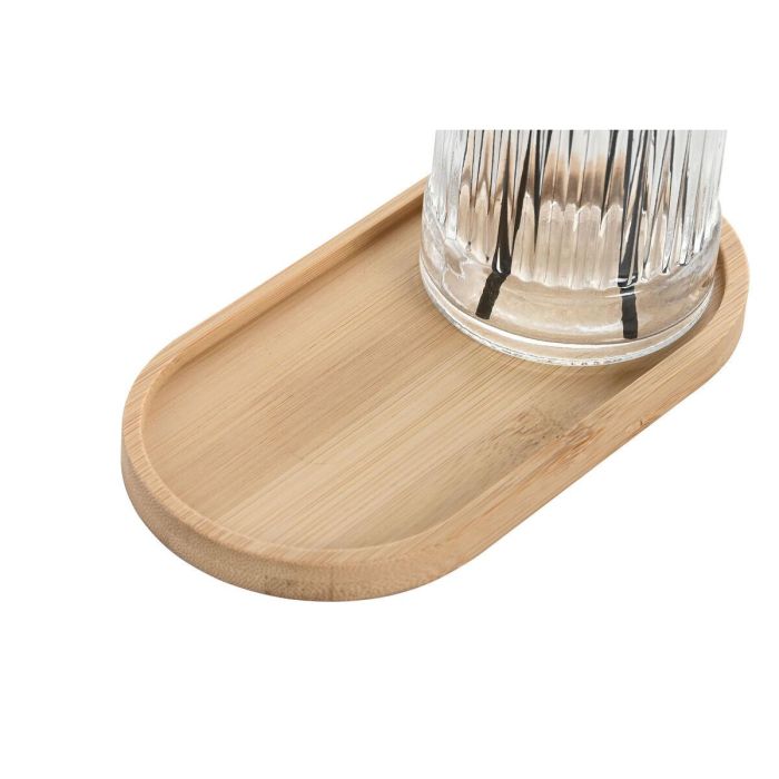 DKD Home Decor Set de 3 Mikado Difusores de Aroma para Baño de Cristal y Bambú Transparente y Negro 200ml 1 DKD Home Decor Set de 3 Mikado Difusores de Aroma para Baño de Cristal y Bambú Transparente y Negro 200ml 1