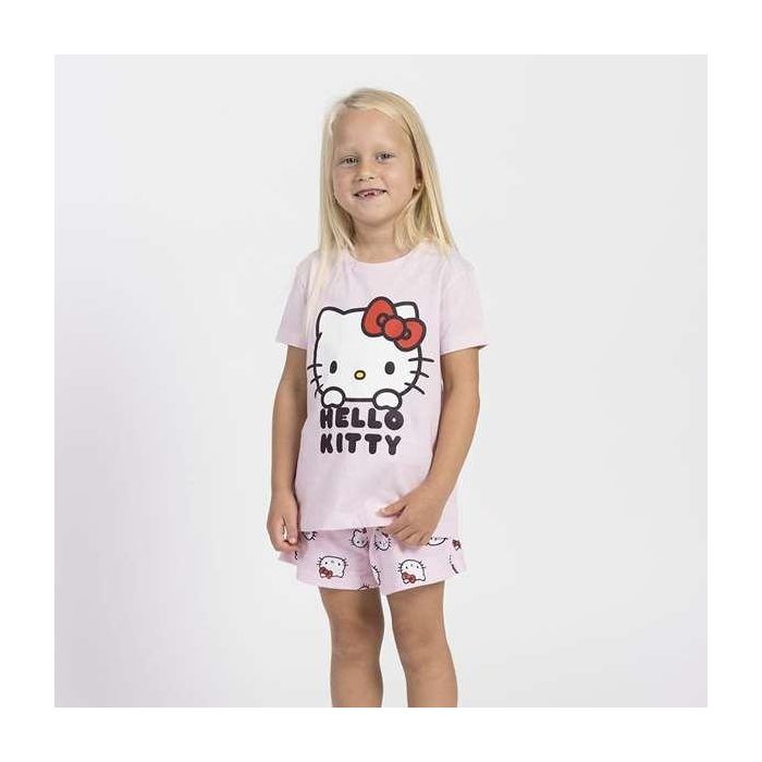 Cerdá Pijama corto Hello Kitty Single Jersey 10 años Pink 2