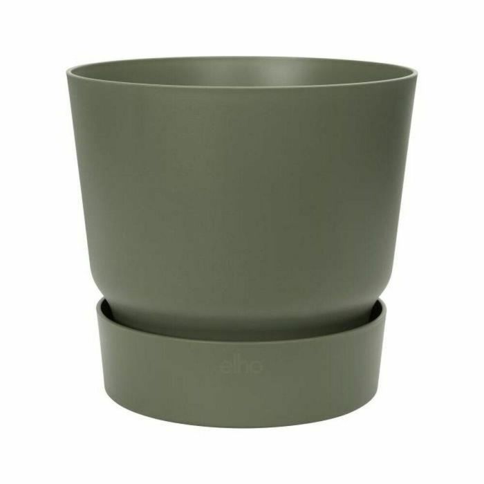 Elho Greenville Round 25 Maceta redonda Exterior Ø 24.48xH 23.31cm Verde hoja, Plástico reciclado, Resistente heladas, Depósito agua Elho Greenville Round 25 Maceta redonda Exterior Ø 24.48xH 23.31cm Verde hoja, Plástico reciclado, Resistente heladas, Depósito agua