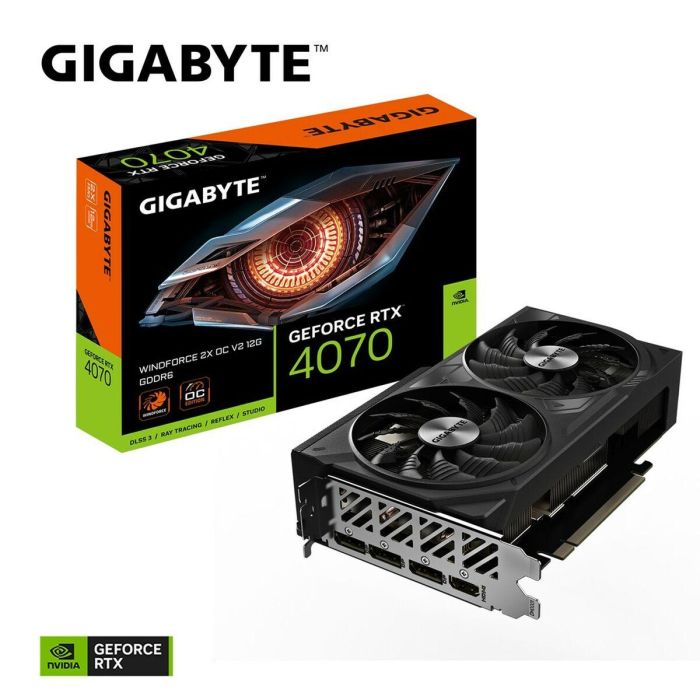 Tarjeta Gráfica Gigabyte WINDFORCE 2X OC V2 GEFORCE RTX 4070 12 GB GDDR6 8