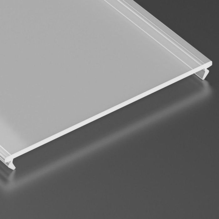 SUPERWIDE Difusor de PMMA Transparente para Perfiles de Iluminación LARGO,inLARGO de 2,02 Metros 2