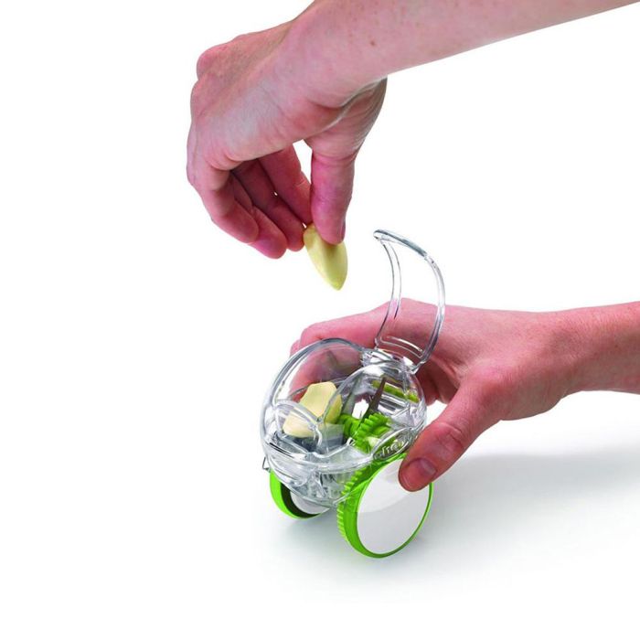 Chefn Picador de ajos Garlic Zoom, plástico san y acero inoxidable, apto para lavavajillas, verde 1 Chefn Picador de ajos Garlic Zoom, plástico san y acero inoxidable, apto para lavavajillas, verde 1