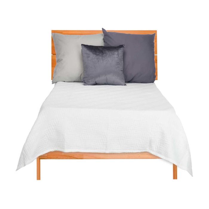 Colcha Cama Agua Blanco 180x260 cm - Giftdecor - Poliéster 75%, Algodón 25% (4 Unidades) 1 Colcha Cama Agua Blanco 180x260 cm - Giftdecor - Poliéster 75%, Algodón 25% (4 Unidades) 1