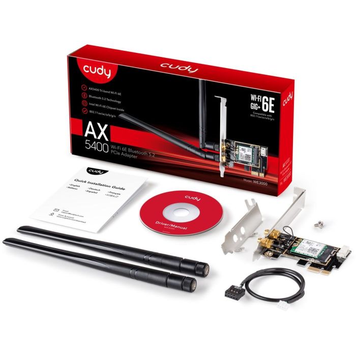 Cudy AX3000 Wi-Fi 6 PCI Express Adapter 5 Cudy AX3000 Wi-Fi 6 PCI Express Adapter 5