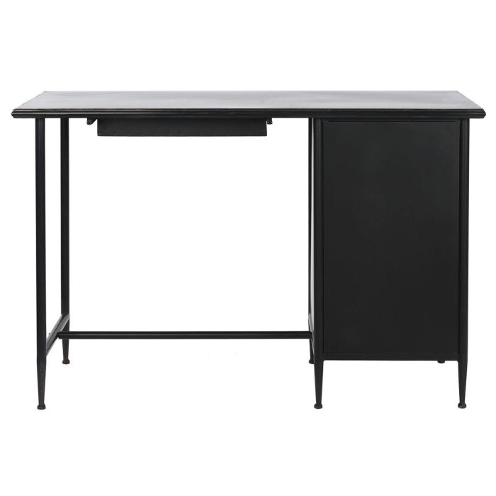 Escritorio DKD Home Decor Negro Metal Cristal 120 x 50 x 80 cm 1