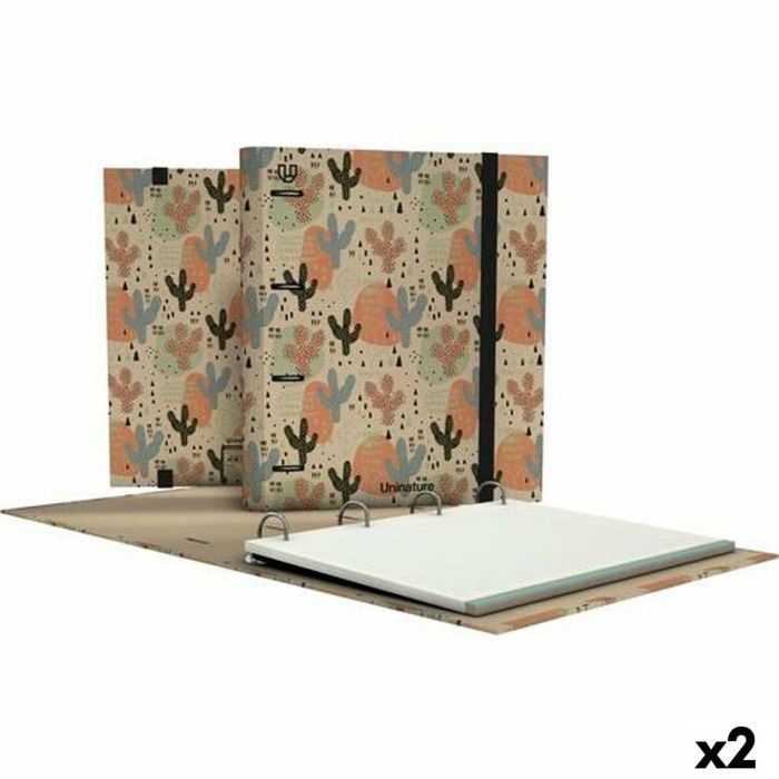 Carpeta de anillas Unipapel Uninature Cactus Recambio (100 Hojas) A4 (2 Unidades) Carpeta de anillas Unipapel Uninature Cactus Recambio (100 Hojas) A4 (2 Unidades)