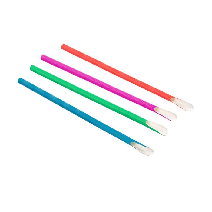 Set de 25 pajitas de cartón con cuchara 19.7x6 mm - Algon (24 Cajas) 2 Set de 25 pajitas de cartón con cuchara 19.7x6 mm - Algon (24 Cajas) 2