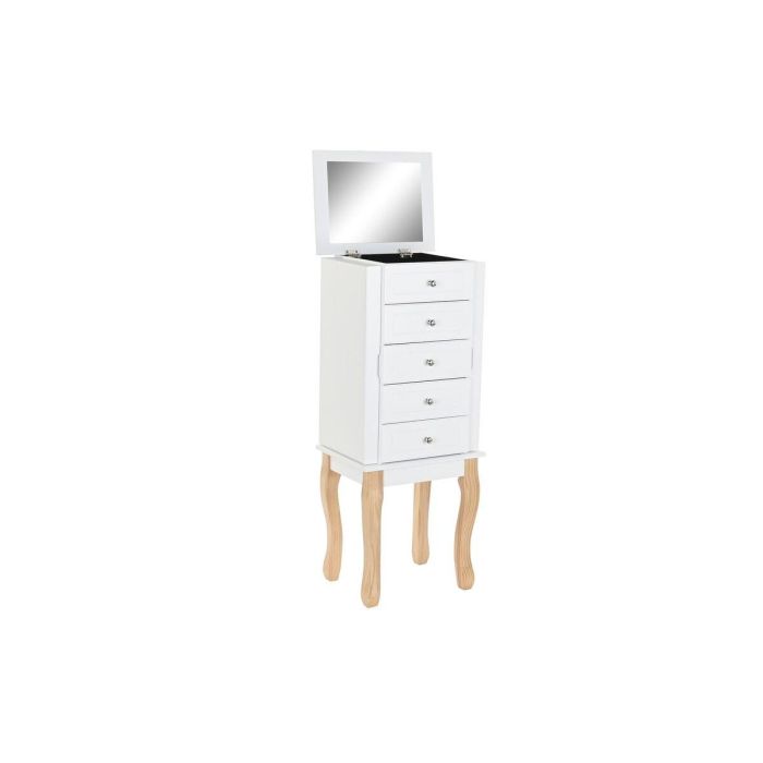 Joyero Romantico DKD Home Decor Blanco Natural 27 x 90 x 37 cm 2 Joyero Romantico DKD Home Decor Blanco Natural 27 x 90 x 37 cm 2