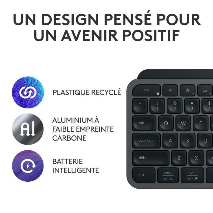Teclado Inalámbrico - LOGITECH - MX Keys S - Bluetooth - Retroiluminado - Teclas silenciosas - Grafito 4 Teclado Inalámbrico - LOGITECH - MX Keys S - Bluetooth - Retroiluminado - Teclas silenciosas - Grafito 4