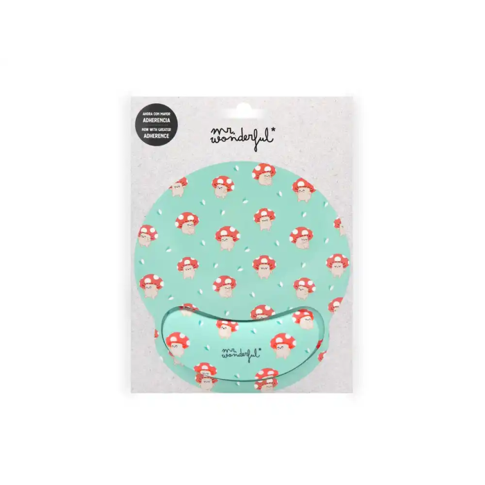 Wondee Alfombrilla de Ratón Ergonómica de Gel Setas 250x230 mm 5