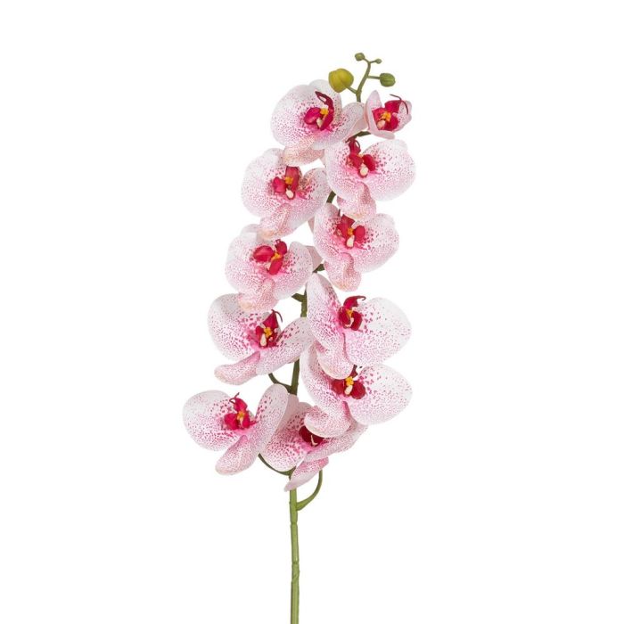 Flor Orquídea Rosa Tejido Decoración 107 cm