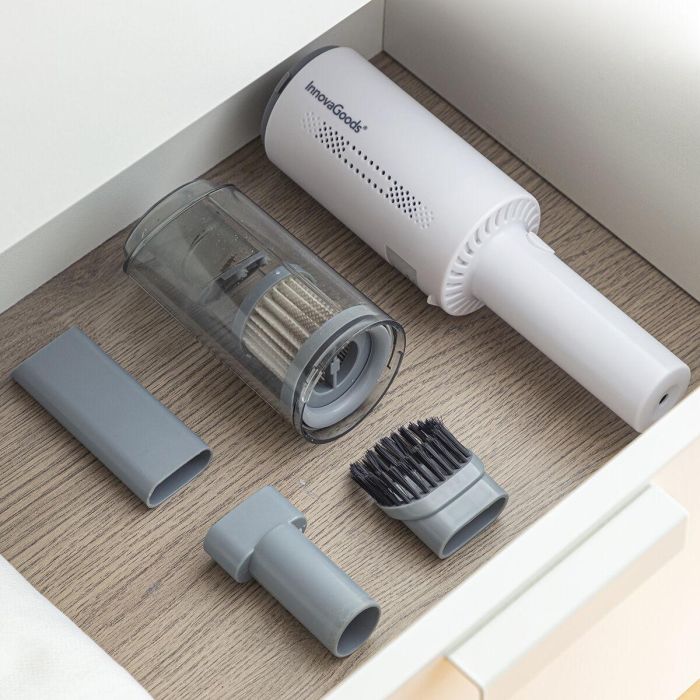 Aspirador de Mano Recargable con 3 Accesorios Hancuum InnovaGoods 8 Aspirador de Mano Recargable con 3 Accesorios Hancuum InnovaGoods 8