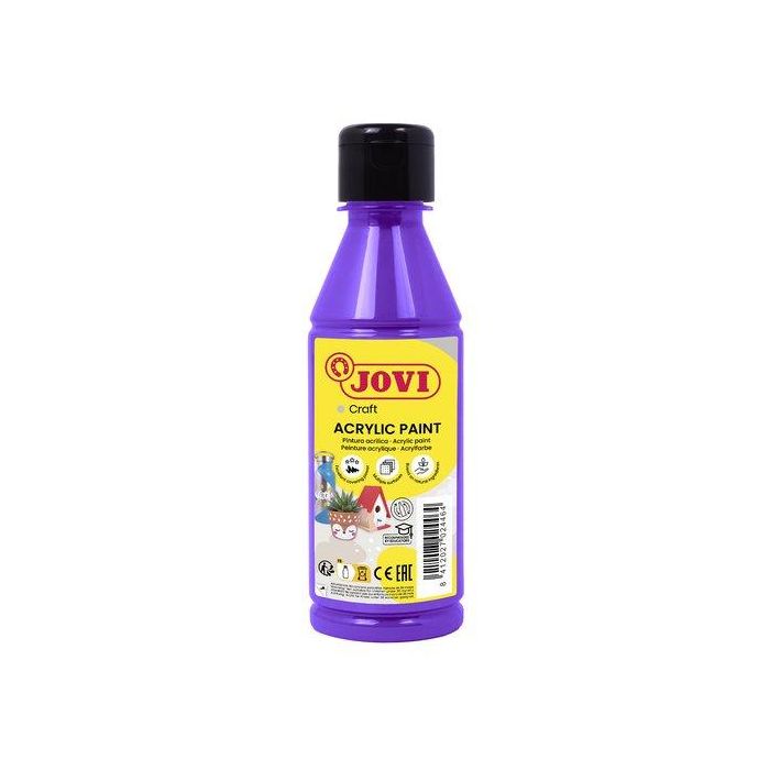 Jovi Pintura Plástica Jovidecor Acryl Botella 250 mL Violeta