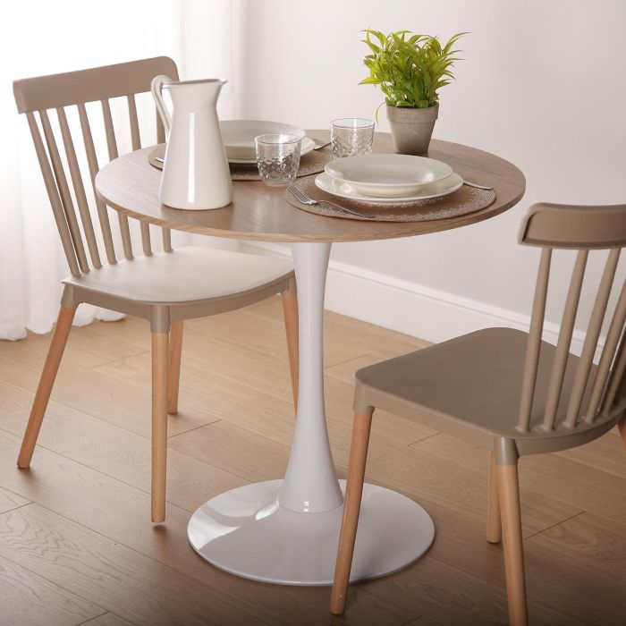 Mesa Color Natural Lia Versa 80X73CM 1 Mesa Color Natural Lia Versa 80X73CM 1