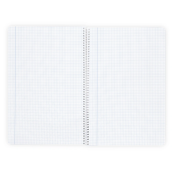 Liderpapel Cuaderno espiral A4 Wonder, 80 hojas, 90gr, cuadro 5mm con margen, tapa plástico, colores surtidos 5