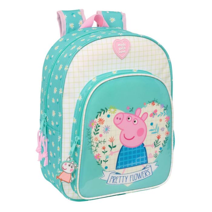 Safta Mochila Infantil Adapt.Carro Peppa Pig "Pretty Flowers" 26x34x11cm 0 Safta Mochila Infantil Adapt.Carro Peppa Pig "Pretty Flowers" 26x34x11cm 0