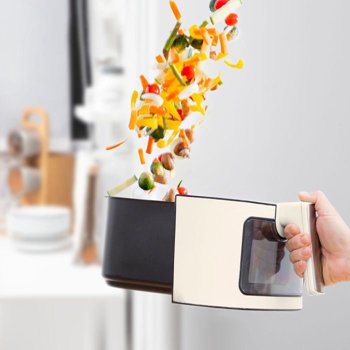 Freidora de Aire InnovaGoods Vynner Pro 6500 Crema 1700 W 6,5 L Acero Inoxidable 6 Freidora de Aire InnovaGoods Vynner Pro 6500 Crema 1700 W 6,5 L Acero Inoxidable 6