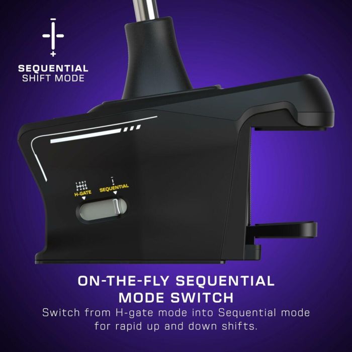 Turtle Beach TBS-0001-05 VelocityOne™ Multi-Shift Palanca de Cambios y Freno de Mano Universal - Negro 16