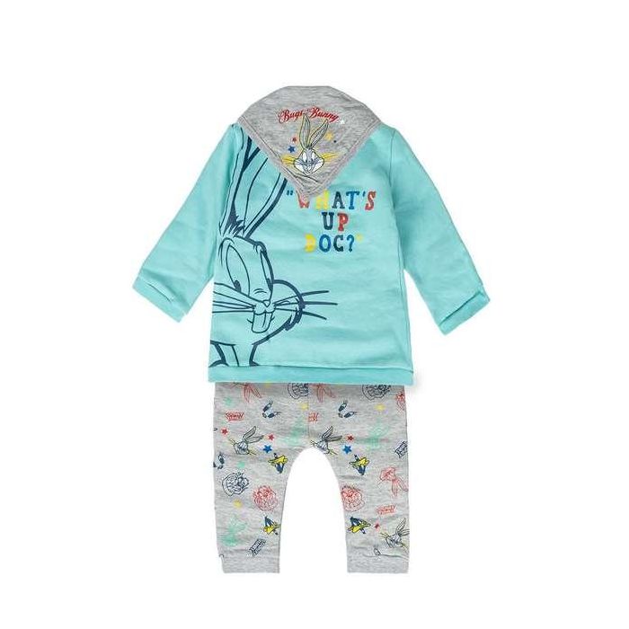 Chandal cotton brushed 3 piezas looney tunes talla 6-9 meses Chandal cotton brushed 3 piezas looney tunes talla 6-9 meses