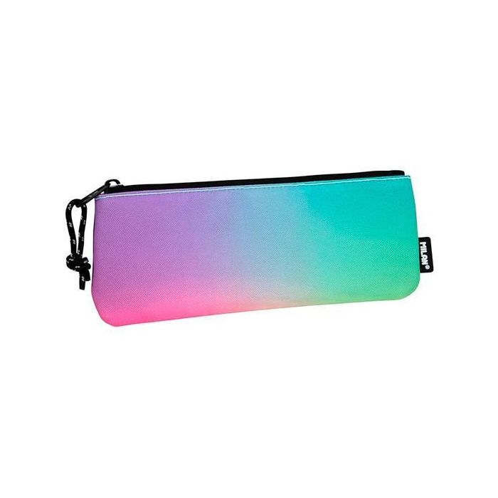Milan Portatodo Pequeño Plano Sunset Negro - Estuche resistente con tejido ripstop, 23x9x1.5 cm Milan Portatodo Pequeño Plano Sunset Negro - Estuche resistente con tejido ripstop, 23x9x1.5 cm