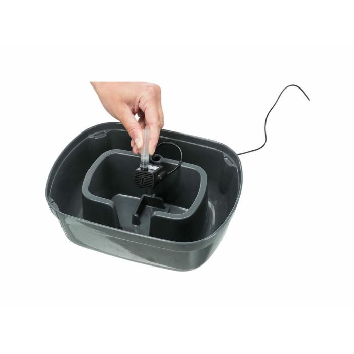 Fuente para Mascotas Trixie Polygon Blanco Gris Silicona Melamina 2,5 L 28 x 11 x 22 cm 8 Fuente para Mascotas Trixie Polygon Blanco Gris Silicona Melamina 2,5 L 28 x 11 x 22 cm 8