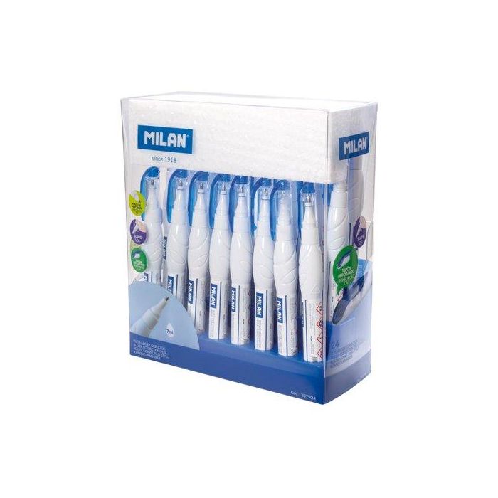 Corrector Liquido Boligrafo Milan 7Ml Expositor De 24