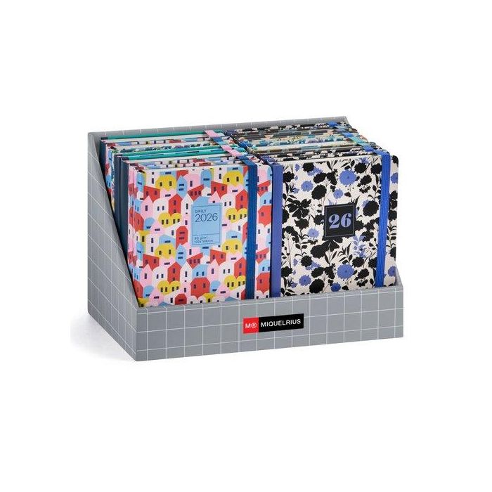 Agenda Anual (2026) Catalan Miquelrius Journal Cosida Assortiment Expositor De 16